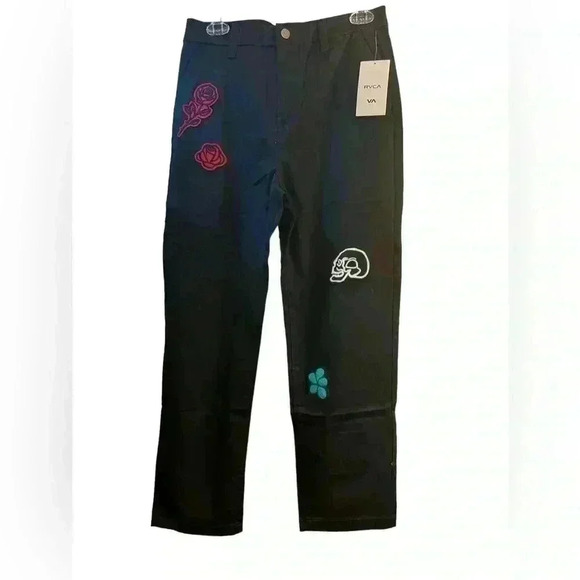 🆕 RVCA Skater Pant - Mark Oblow pant size 27”. NWT - Picture 1 of 10